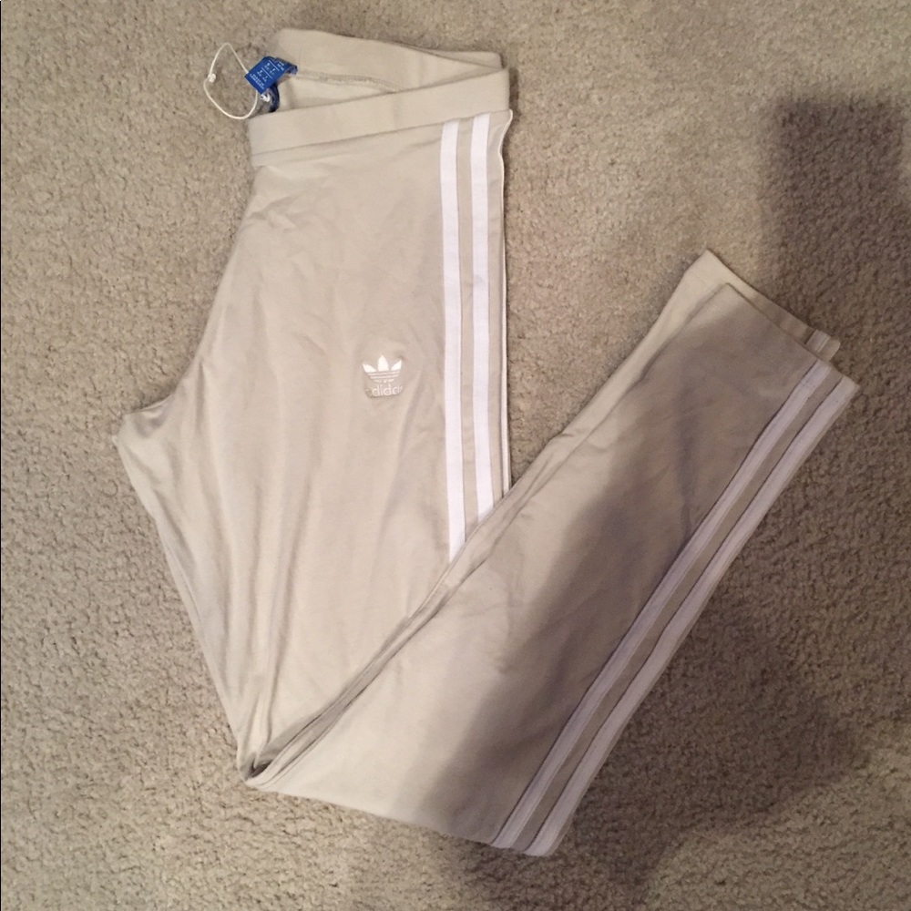 Beige Adidas Leggings